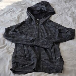 Lorna Jane Charcoal Zip-Up Hoodie